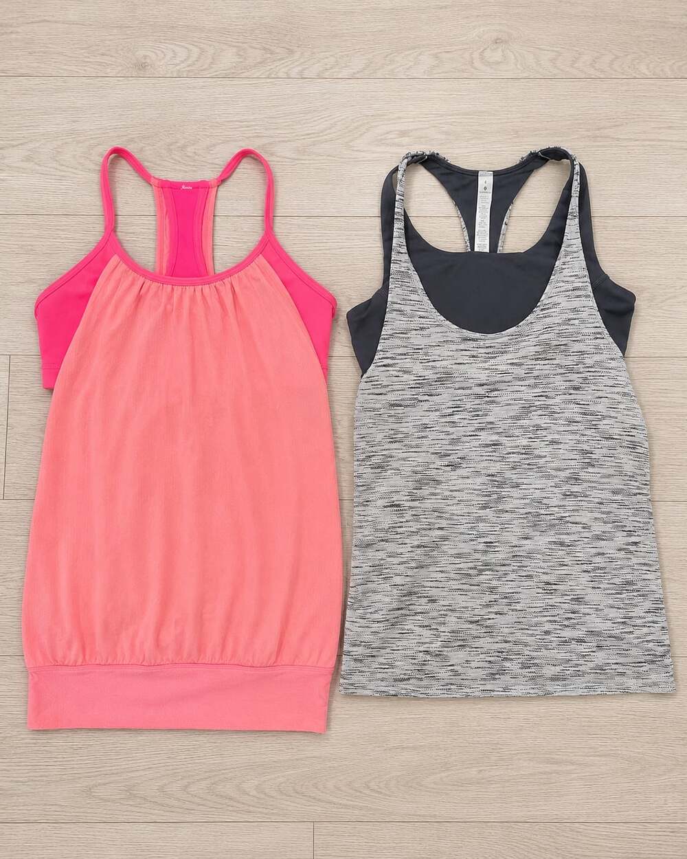 Lululemon Athletica Women's Tank Tops Bundle (Pink & Grey) Sz 4